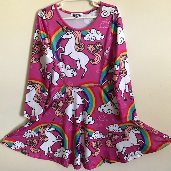 Custom Unicorn Rainbow Birthday Dress - Picture 1 of 6